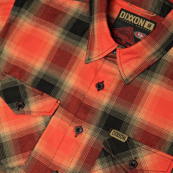 DIXXON Flannel FAITHFUL Flannel Shirt - SAN FRANCISCO 49ERS- Women's XL - Picture 2 of 7